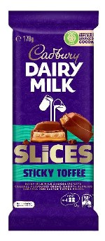 Cadbury Dairy Milk Slices Sticky Toffee (178g)