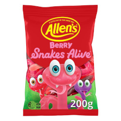 Allens Berry Snakes Alive (200g)