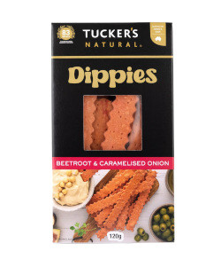 Tuckers Dippies - Beetroot & Caramelised Onion (120g)