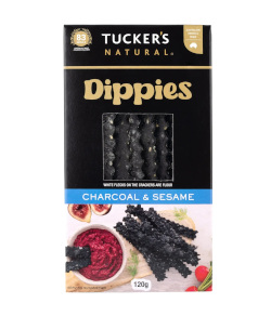 Tuckers Dippies - Charcoal and Sesame (120g)