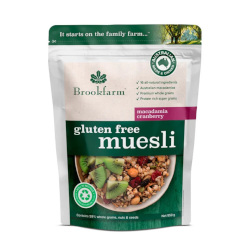 Brookfarm Gluten Free Muesli Macadamia & Cranberry (300g)