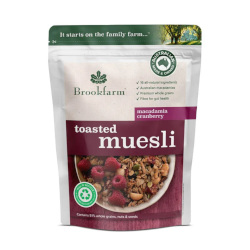 Brookfarm Toasted Muesli Macadamia Cranberry (300g)