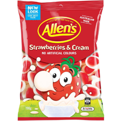 Allens Strawberries & Cream (190g)