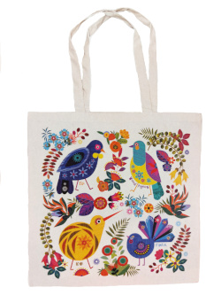 Cotton Bag Retro Birds 