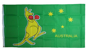 Flag - Boxing Kangaroo (5ft x 3ft)