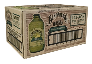 Bundaberg Lemon, Lime & Bitters Stubby - Australian Import (12 x 375ml Bottles)
