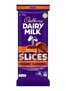 Cadbury Dairy Milk Slices Peanut Caramel (170g)