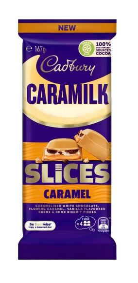 Cadbury Caramilk Slices Caramel (167g)