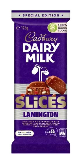 Cadbury Dairy Milk Slices Lamington (175g)