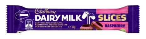 Cadbury Dairy Milk Slices Raspberry (50g)