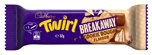 Cadbury Chocolate Twirl - Breakaway Cookie Dough Flavour (32g)