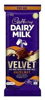 Cadbury Velvet Hazelnut (150g)