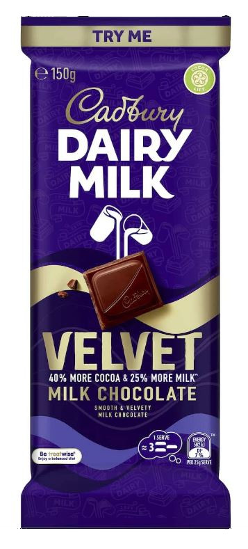 Cadbury Velvet Milk Chocolate (150g)