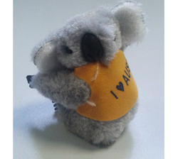 Clip-on Koala - I Love Australia (Grey)