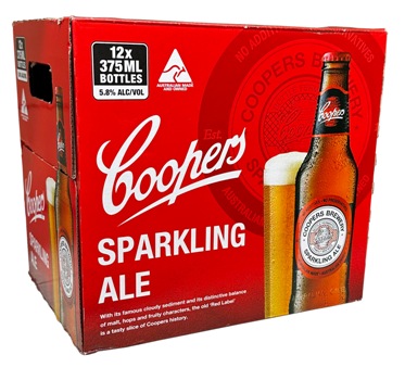 Coopers Sparkling Ale (12 x 375ml Bottles)