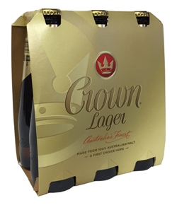 Crown Lager (6 x 375ml Bottles)