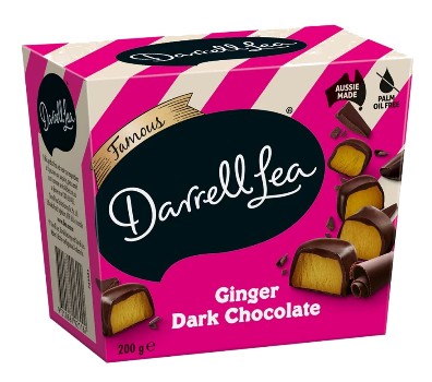 Darrell Lea Dark Chocolate Ginger (200g)