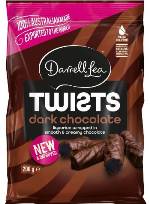 Darrell Lea Twists - Dark Chocolate Licorice (200g)