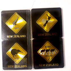 Coasters - NZ Black & Gold (Set of 4)
