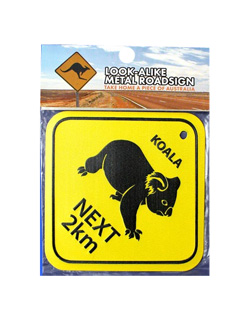 Metal Road Sign - Koalas next 2km (Small)