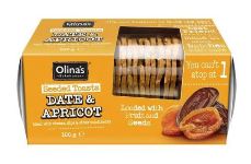 Olinas Bakehouse Seeded Toasts - Date and Apricot (100g)