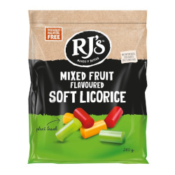 RJs Mixed Fruit Soft Licorice  (280g)