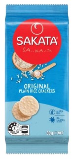 Sakata Gluten Free Rice Crackers - Plain (90g)