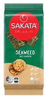 Sakata Gluten Free Rice Crackers - Seaweed (90g)