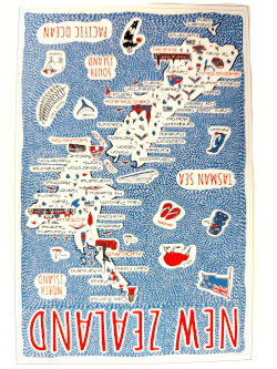 Tea Towel - New Zealand Landmarks