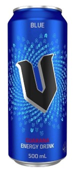 V Guarana Energy Drink - Blue (500ml)