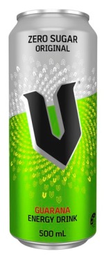 V Guarana Energy Drink - Zero Sugar Original (500ml)