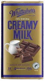 Whittakers Creamy Milk Chocolate Block (250g)